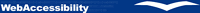 logo del sito webaccessibility, un gabbiano stilizzato bianco su fondo blu.
