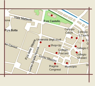 mappa Pavia