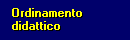 Ordinamento didattico