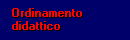 Ordinamento didattico
