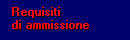 Requisiti di Ammissione